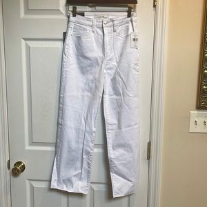 Joe jeans white size 26 nwt high rise wide leg crop nwt